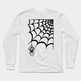 Scary Spiderweb Long Sleeve T-Shirt